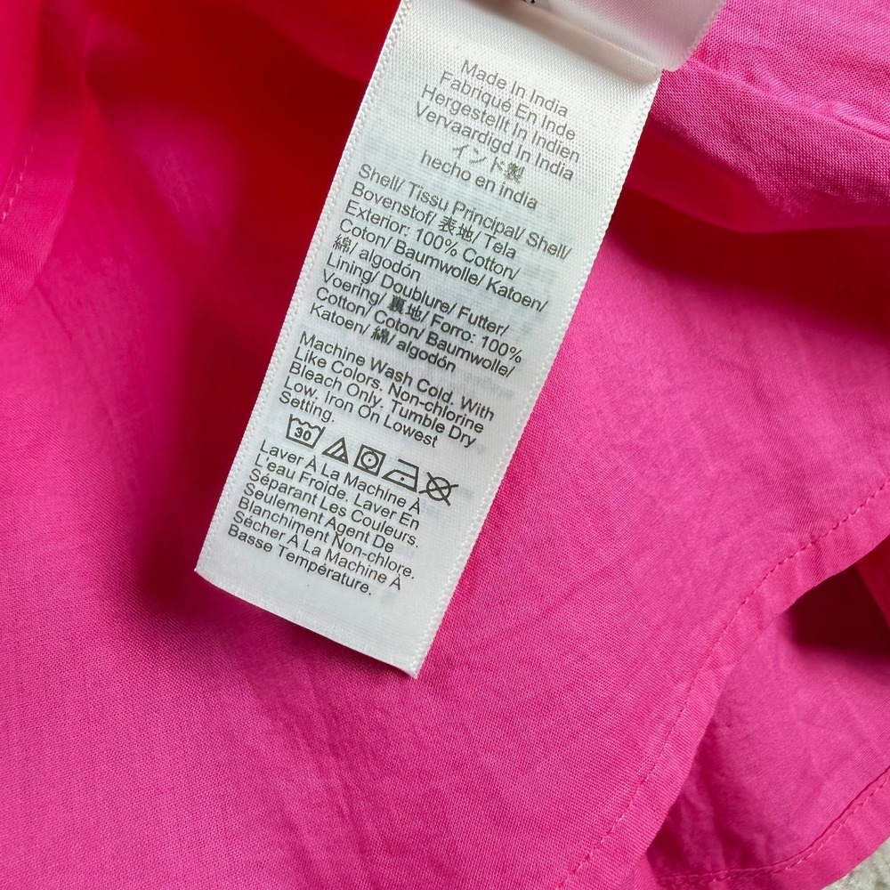 J.Crew BF890 Midi Dress Women's 6 Pink Barbiecore Preppy Modest Work Summer - Picture 5 of 12